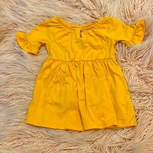 Old navy Mustard Bell Sleeve Dress